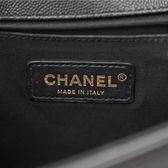 SOLD Chanel Caviar Boy Bag w/ Gold Hardware Flap Handbag - Picture 9 of 16